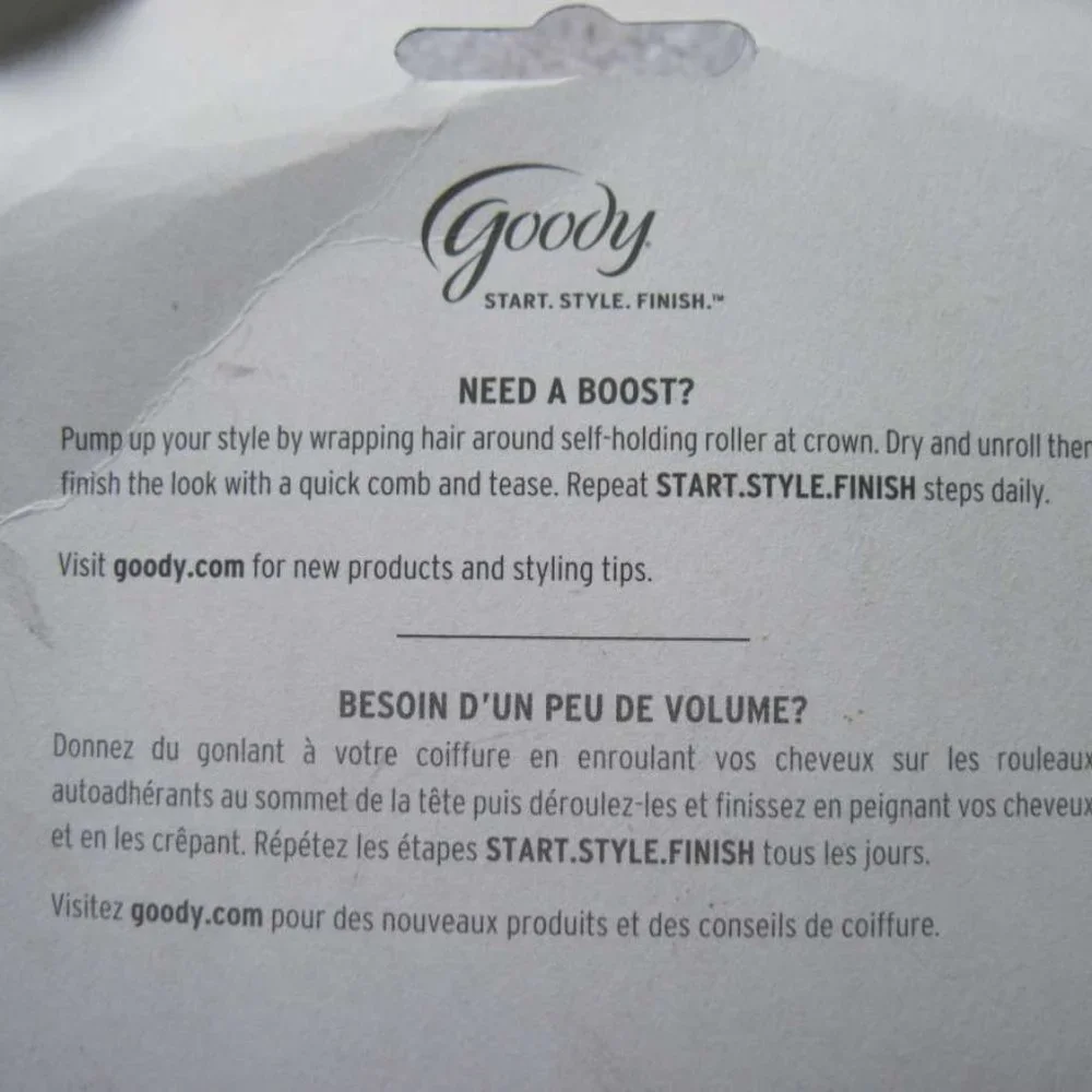 Goody Pump It Up Comb with Lift Pick 5 Self Holding Rollers Curl Hair Curlers
